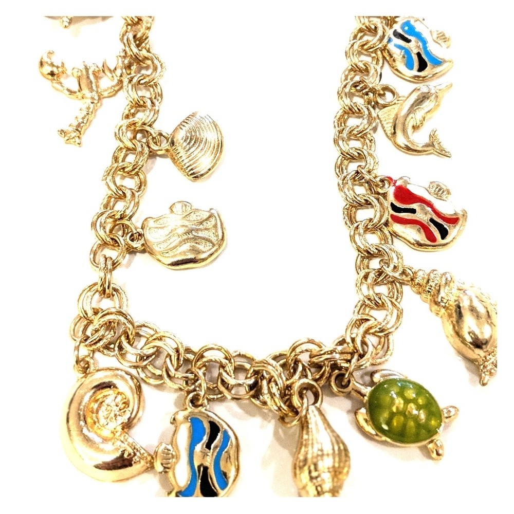 Nautical necklace and earring set